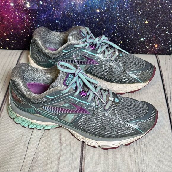 BROOKS RAVENNA DNA RUNNING ATHLETIC SHOES Women’s Sz 7.5 AQUA/ GREY - Picture 1 of 9